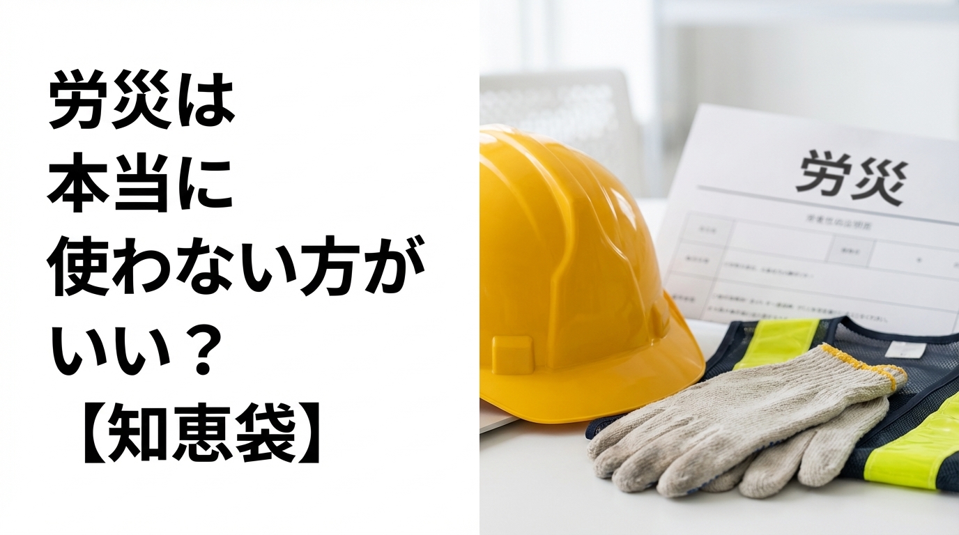 労災は本当に使わない方がいい？【知恵袋】