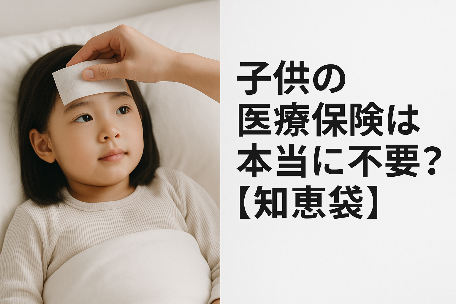 子供の医療保険は本当に不要？【知恵袋】
