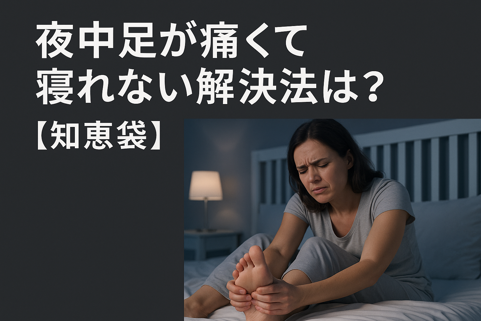 夜中足が痛くて寝れない解決法は？【知恵袋】