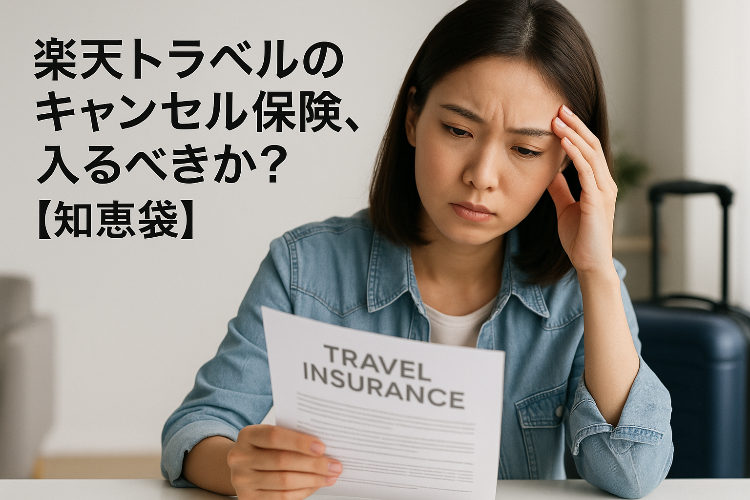 楽天トラベルのキャンセル保険、入るべきか？【知恵袋】