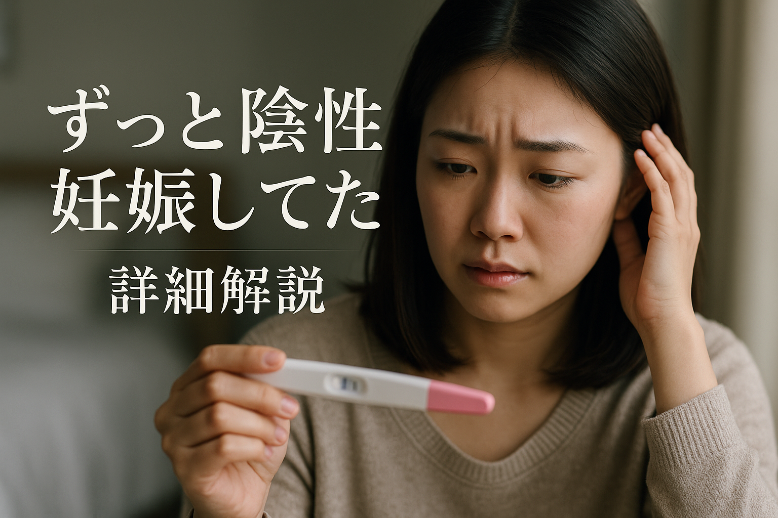 ずっと陰性 妊娠してた - 詳細解説