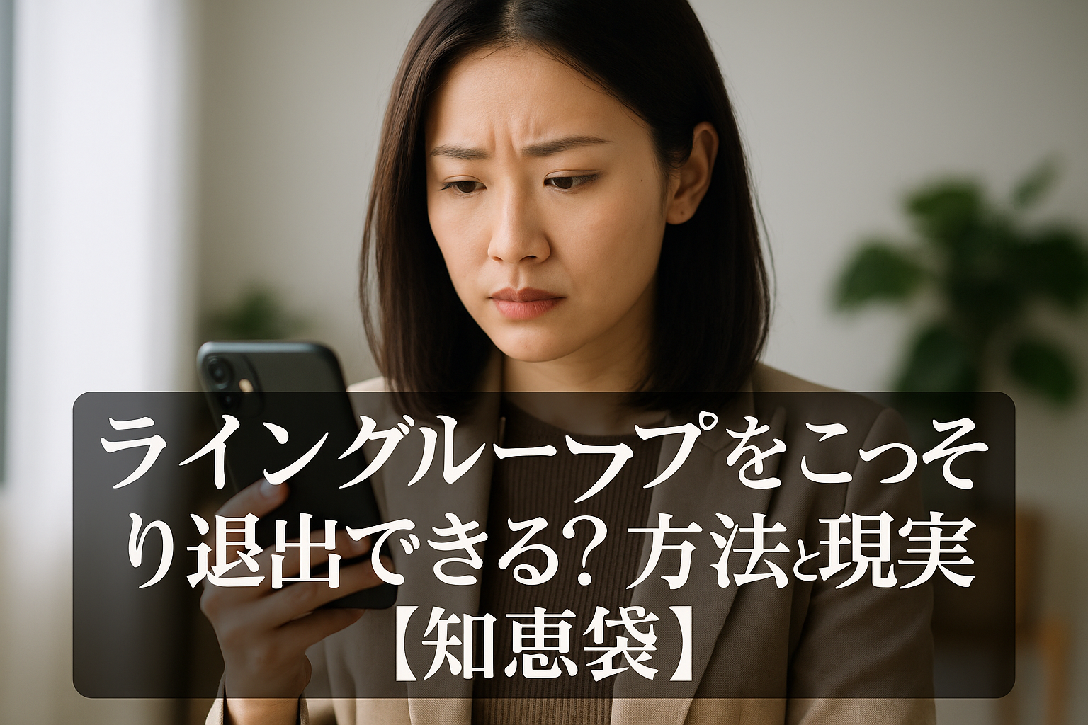 ライングループをこっそり退出できる？方法と現実【知恵袋】