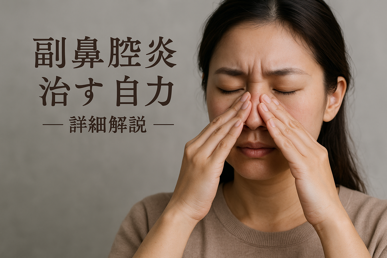 副鼻腔炎 治す 自力 - 詳細解説