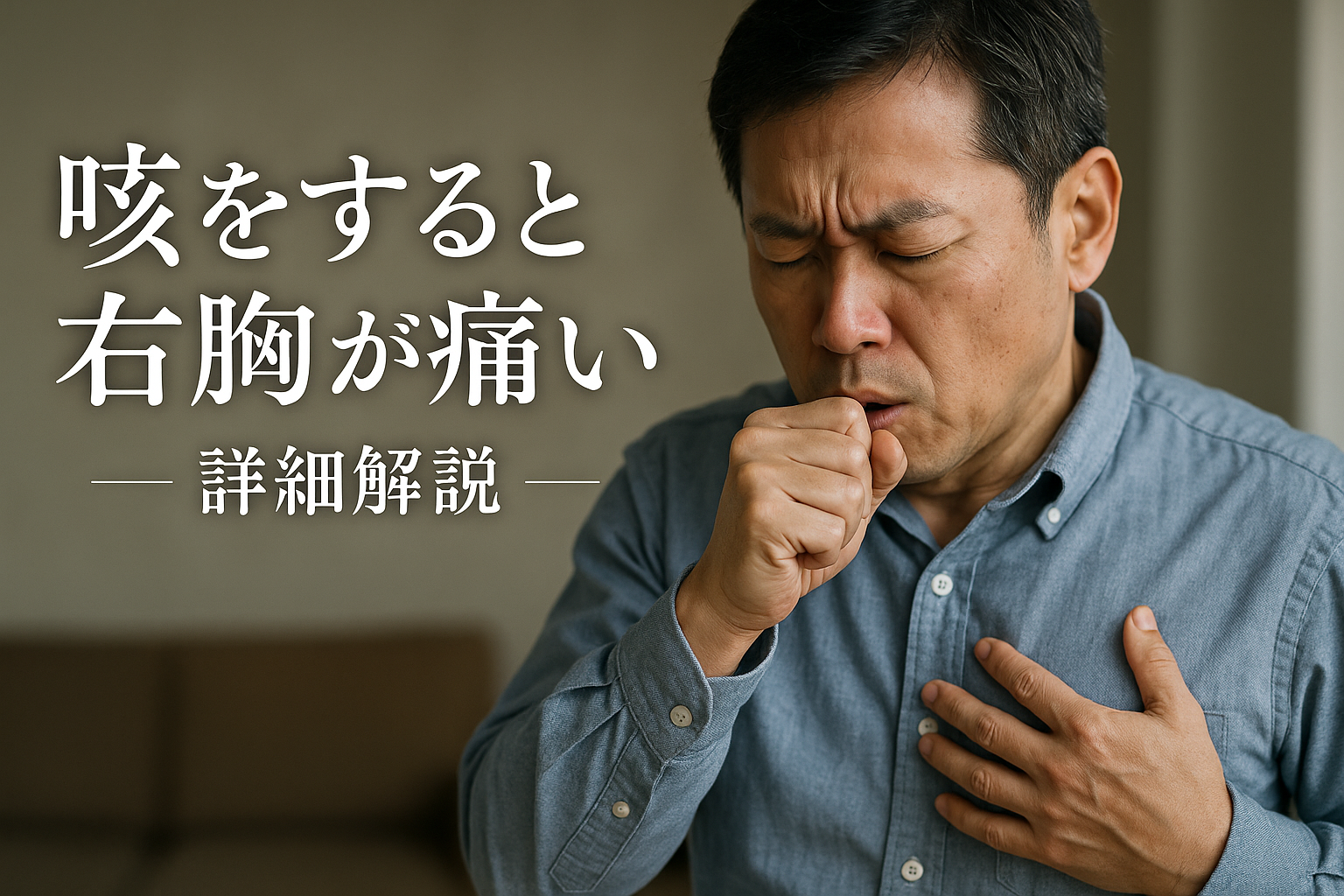 咳をすると右胸が痛い - 詳細解説