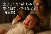 生後1ヶ月の赤ちゃんが急に寝ないのはなぜ？【知恵袋】