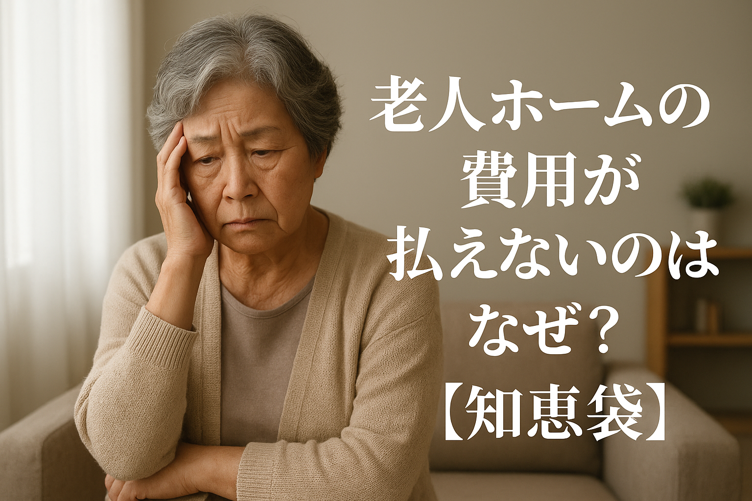 老人ホームの費用が払えないのはなぜ？【知恵袋】