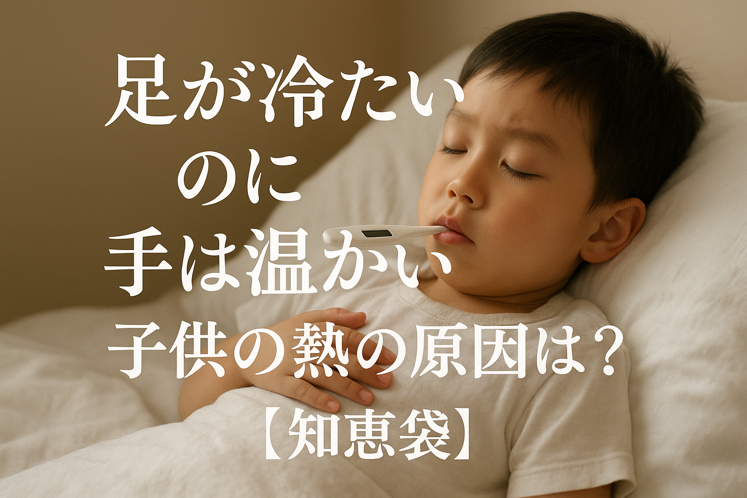 足が冷たいのに手は温かい？子供の熱の原因は？【知恵袋】