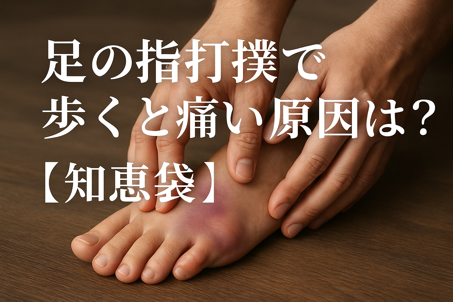 足の指打撲で歩くと痛い原因は？【知恵袋】