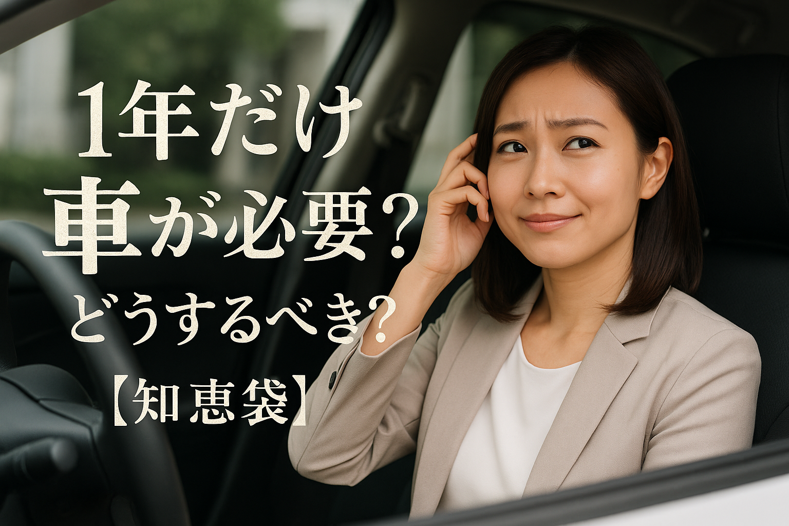 1年だけ車が必要？どうするべき？【知恵袋】