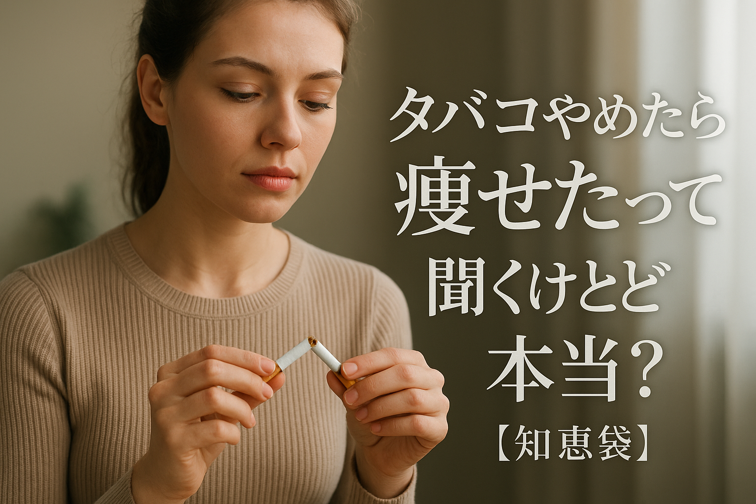 タバコやめたら痩せたって聞くけど本当？【知恵袋】