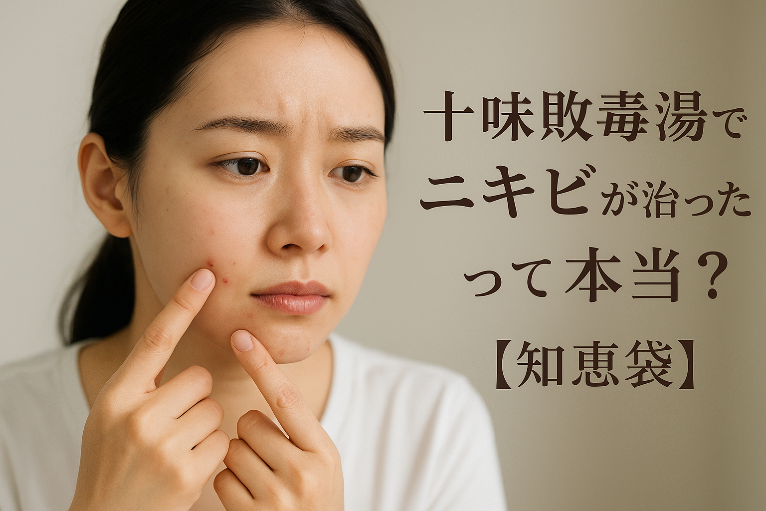 十味敗毒湯でニキビが治ったって本当？【知恵袋】