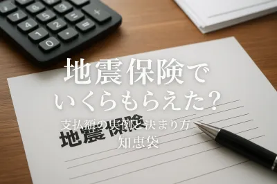 地震保険でいくらもらえた？支払額の実例と決まり方【知恵袋】