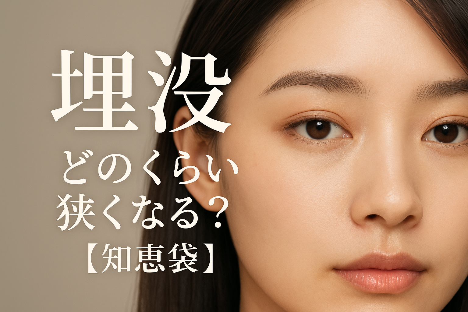 埋没 どのくらい狭くなる？【知恵袋】