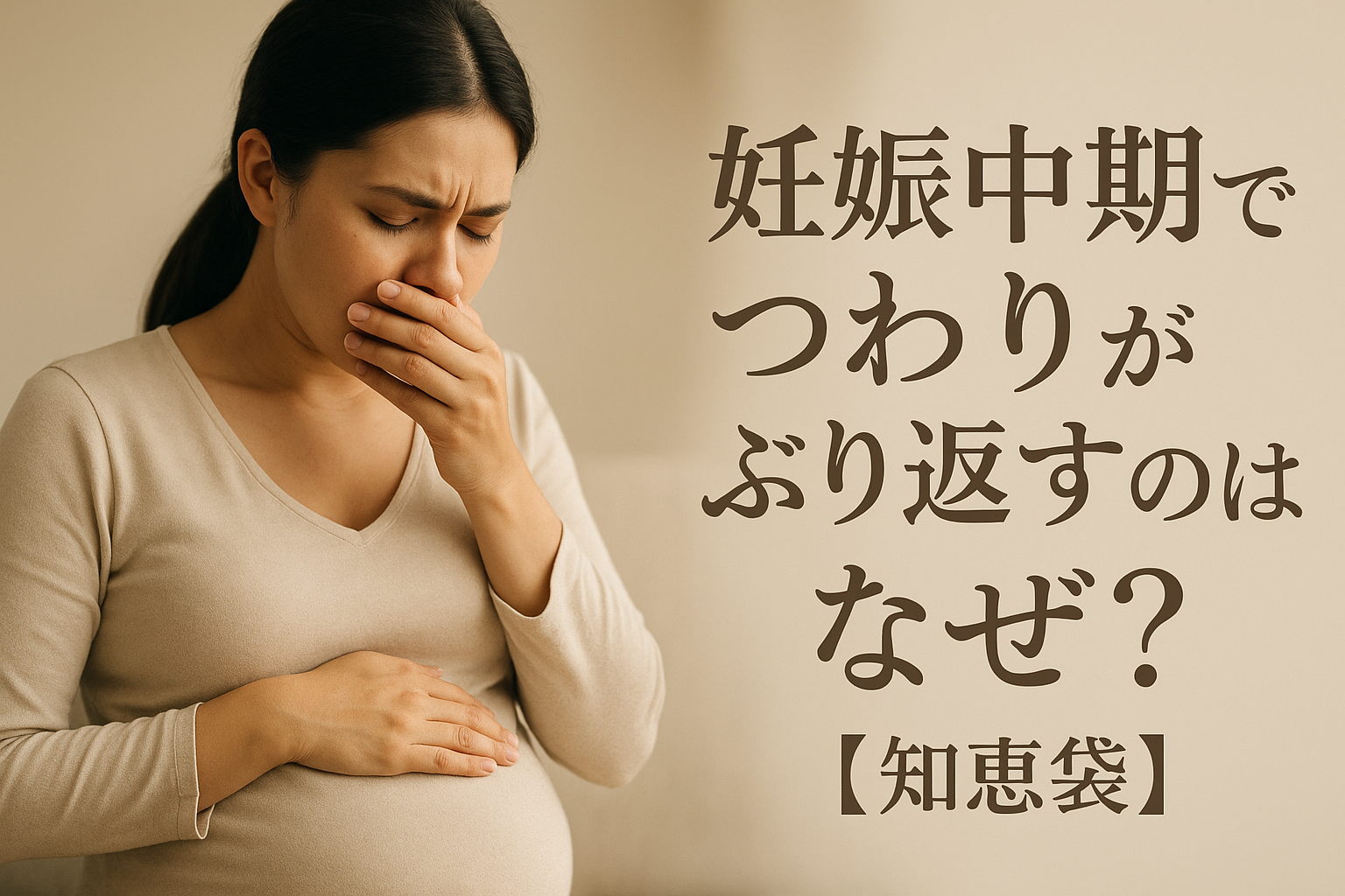妊娠中期でつわりがぶり返すのはなぜ？【知恵袋】