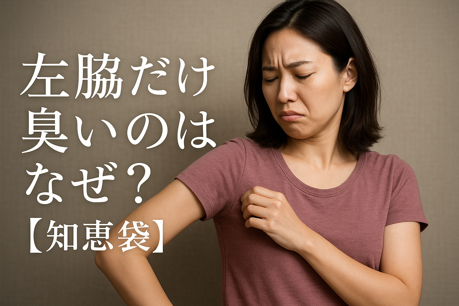 左脇だけ臭いのはなぜ？【知恵袋】