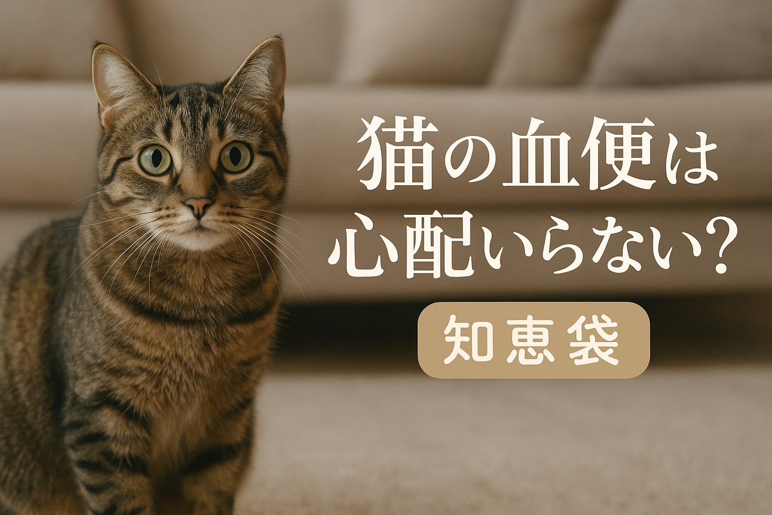 猫の血便は心配いらない？【知恵袋】