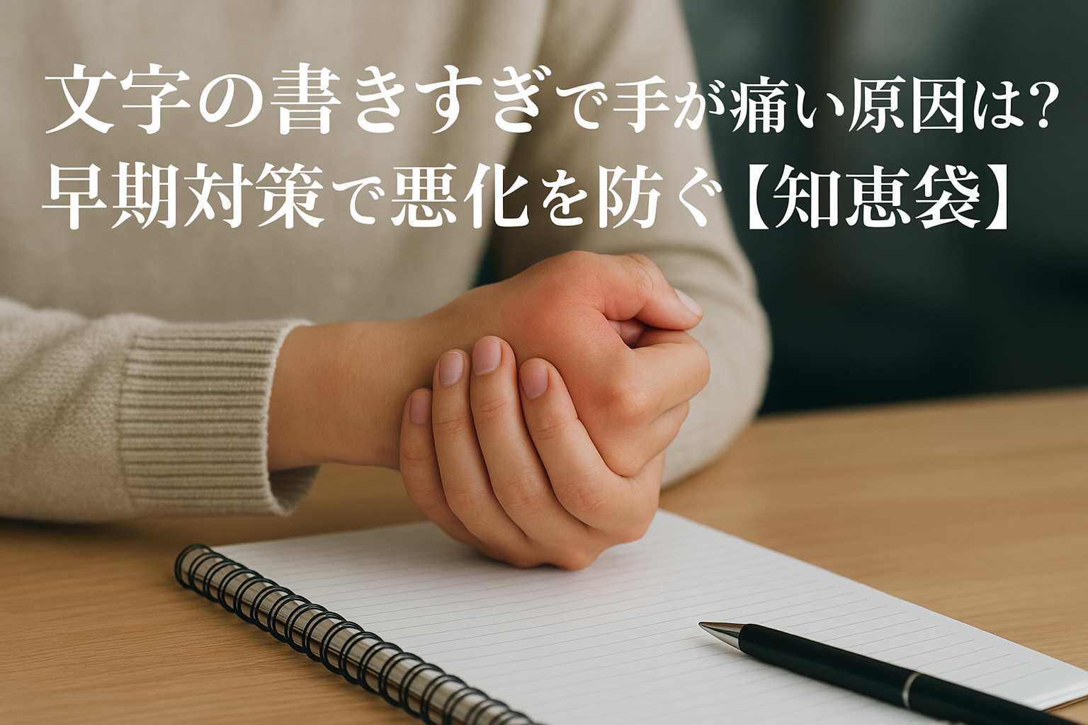 文字の書きすぎで手が痛い原因は?早期対策で悪化を防ぐ【知恵袋】