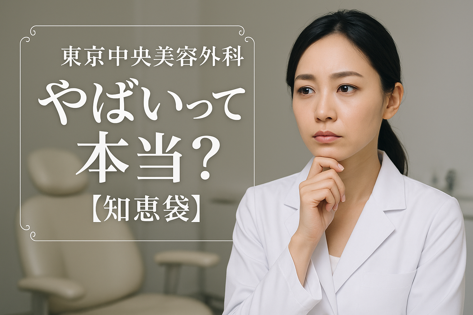 東京中央美容外科 やばいって本当？【知恵袋】