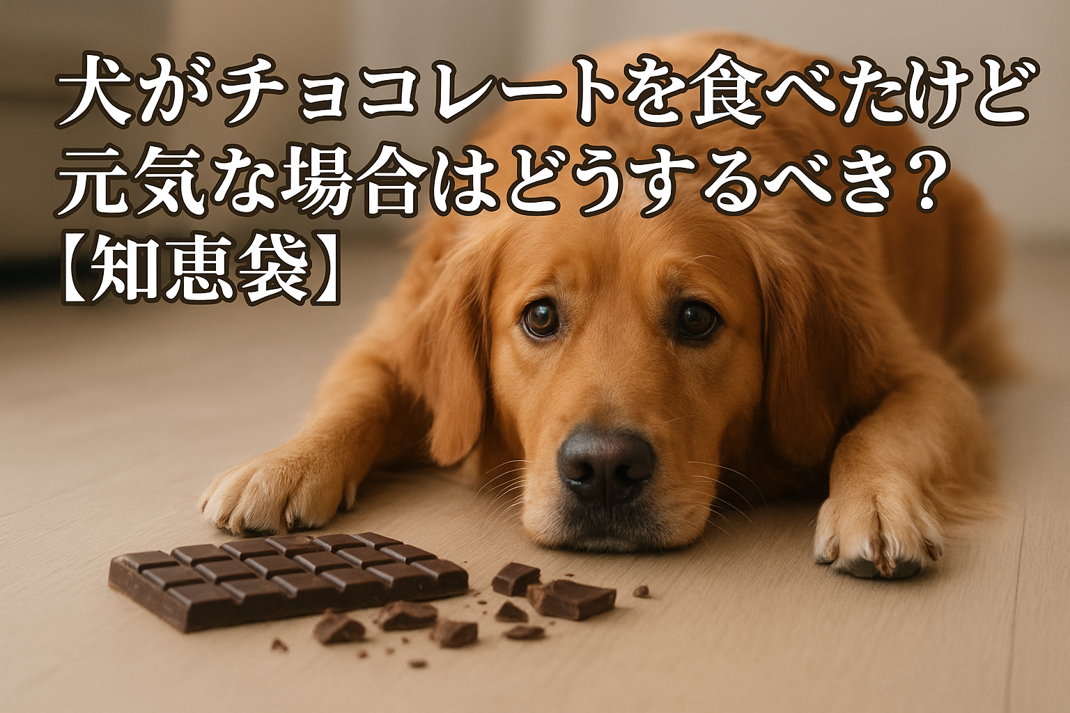 犬がチョコレートを食べたけど元気な場合はどうするべき？【知恵袋】