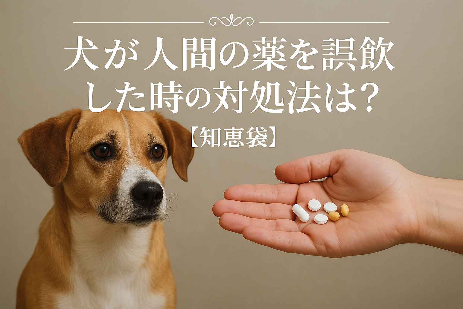 犬が人間の薬を誤飲した時の対処法は？【知恵袋】