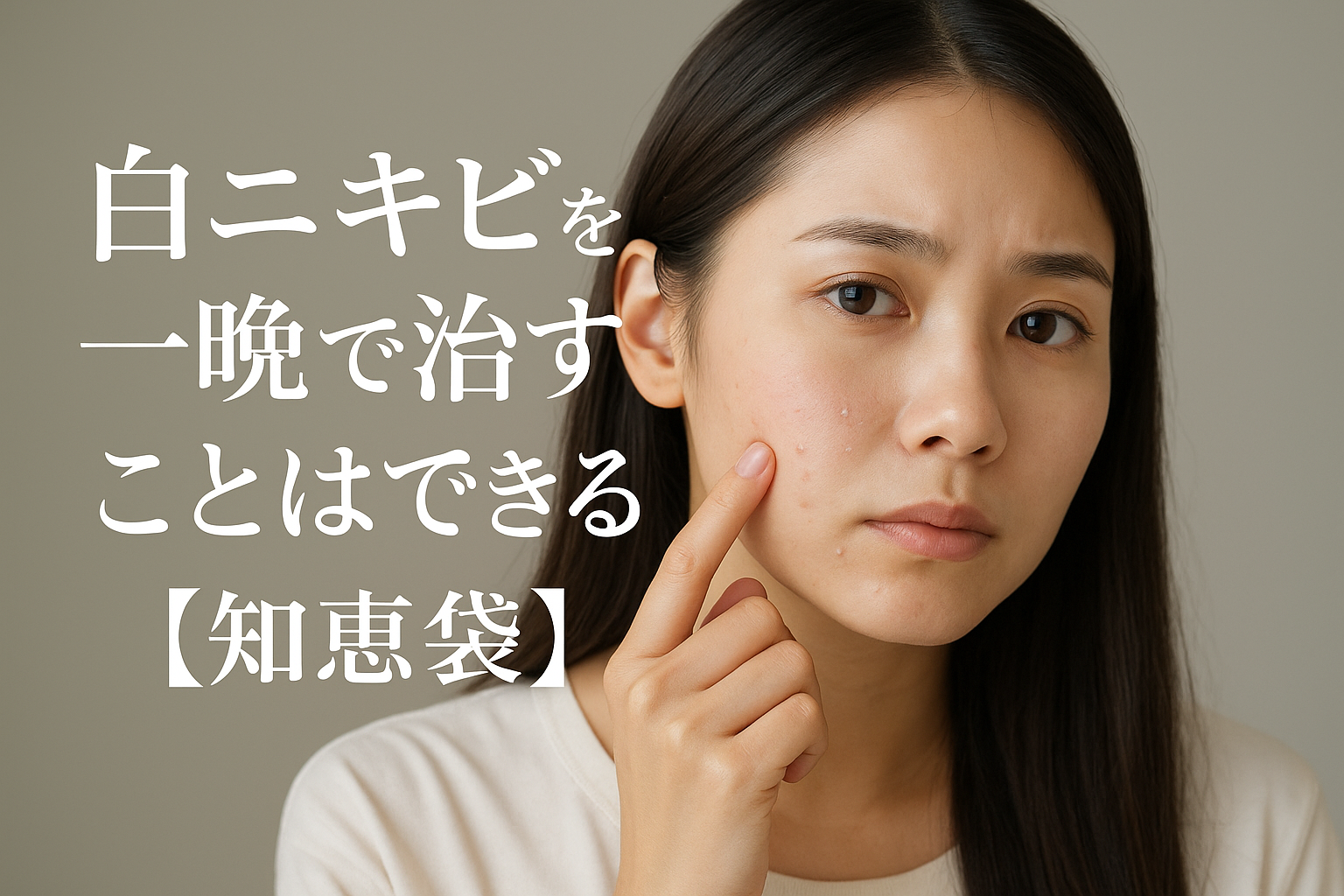 白ニキビを一晩で治すことはできる？【知恵袋】