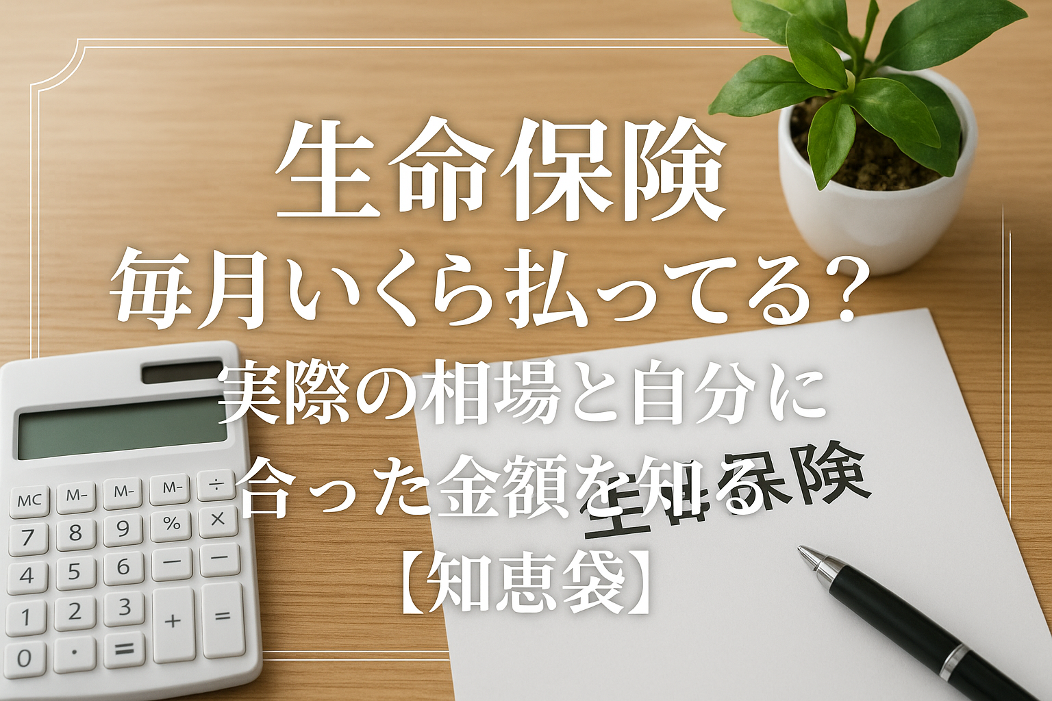 生命保険 毎月いくら払ってる？実際の相場と自分に合った金額を知る【知恵袋】