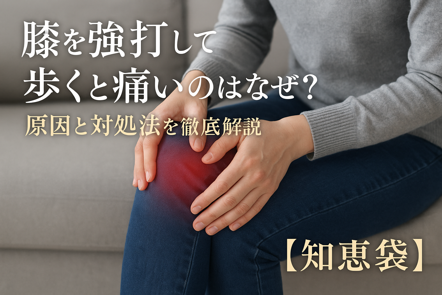 膝を強打して歩くと痛いのはなぜ？原因と対処法を徹底解説【知恵袋】