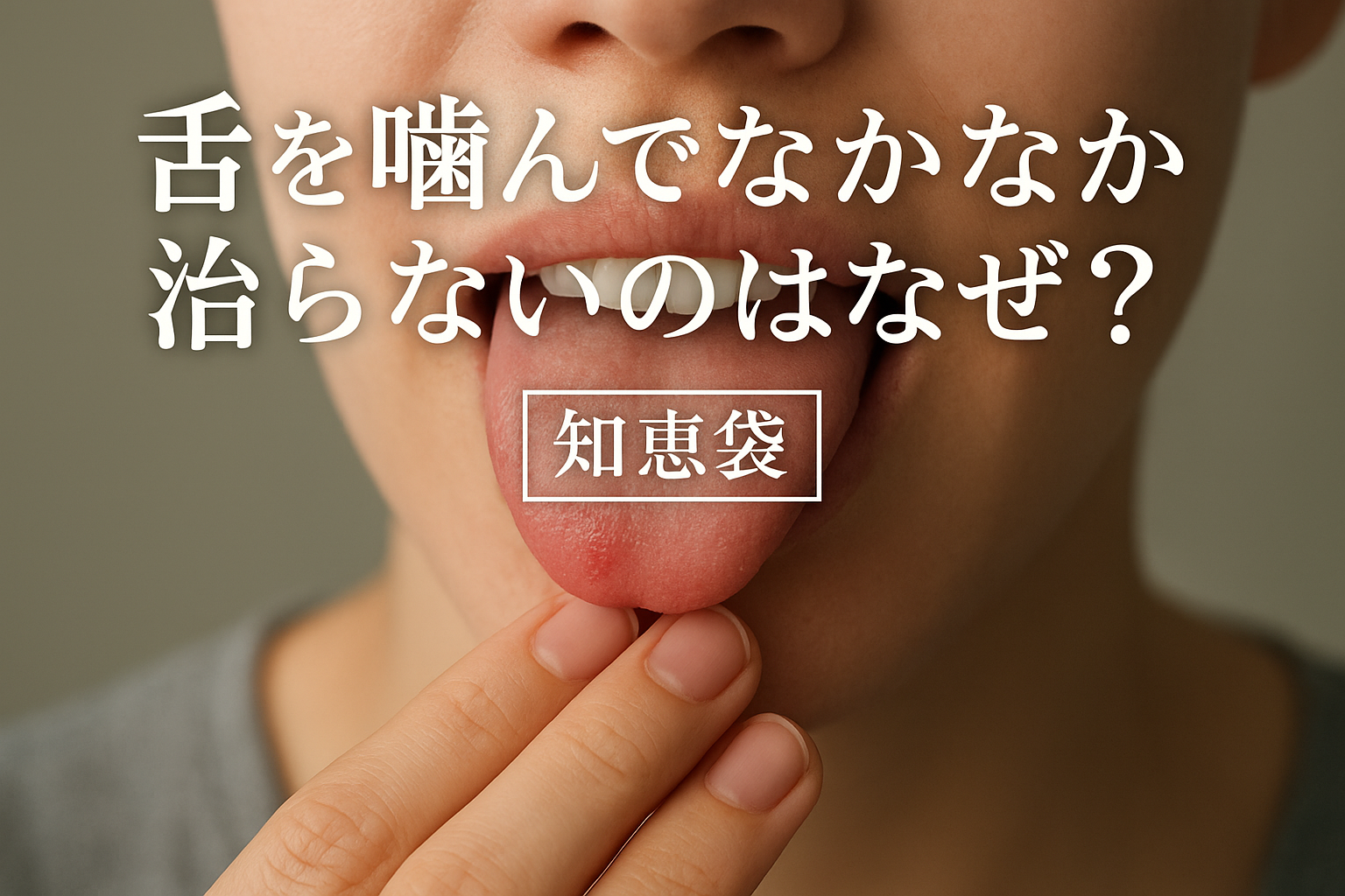 舌を噛んでなかなか治らないのはなぜ？【知恵袋】