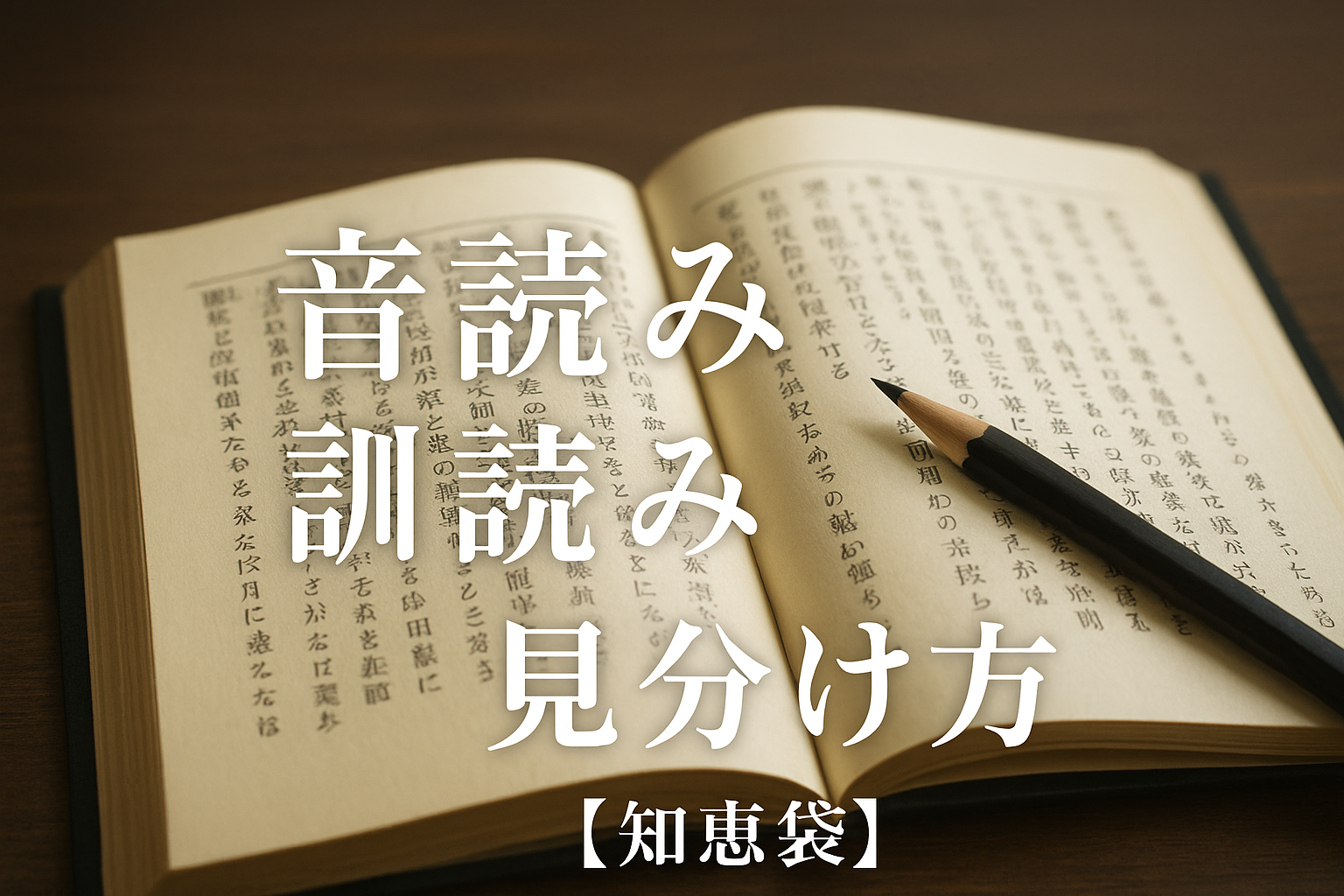 音読み 訓読み 見分け方【知恵袋】