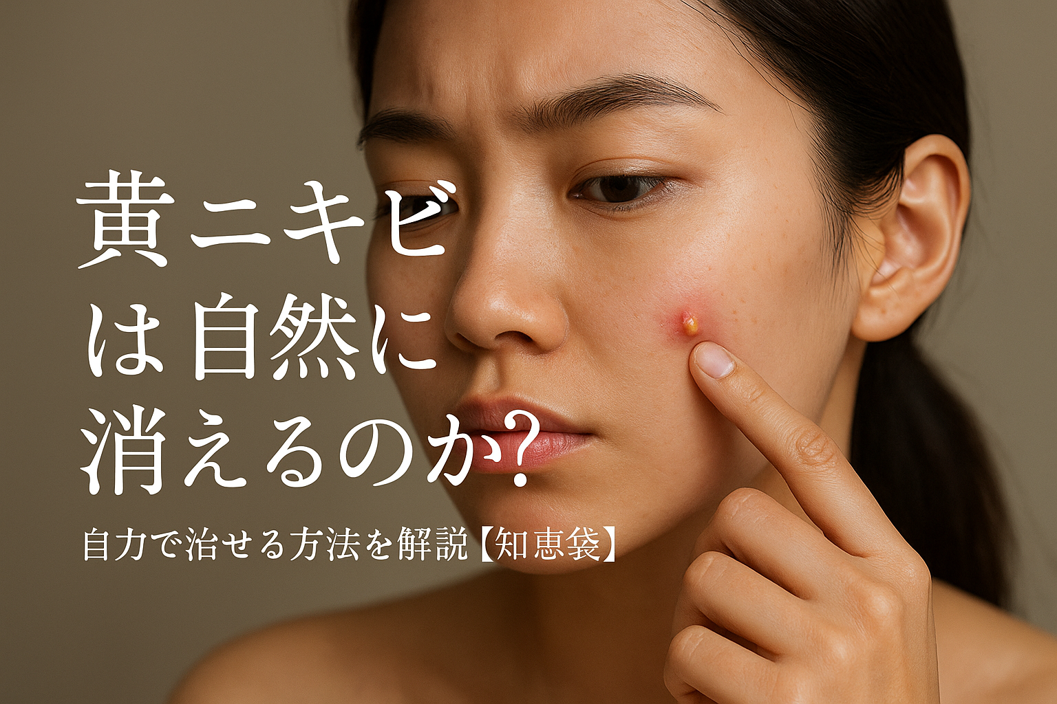 黄ニキビは自然に消えるのか?自力で治せる方法を解説【知恵袋】