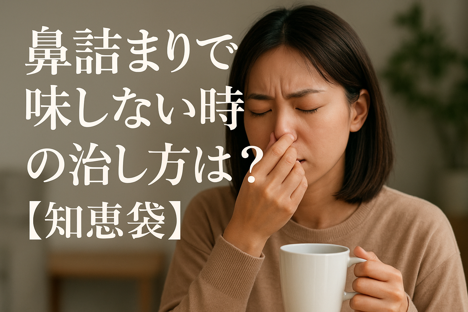 鼻詰まりで味しない時の治し方は？【知恵袋】