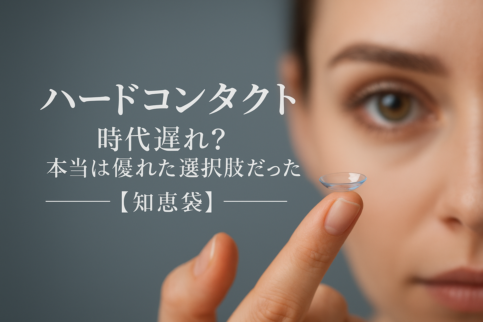 ハードコンタクト 時代遅れ？本当は優れた選択肢だった【知恵袋】