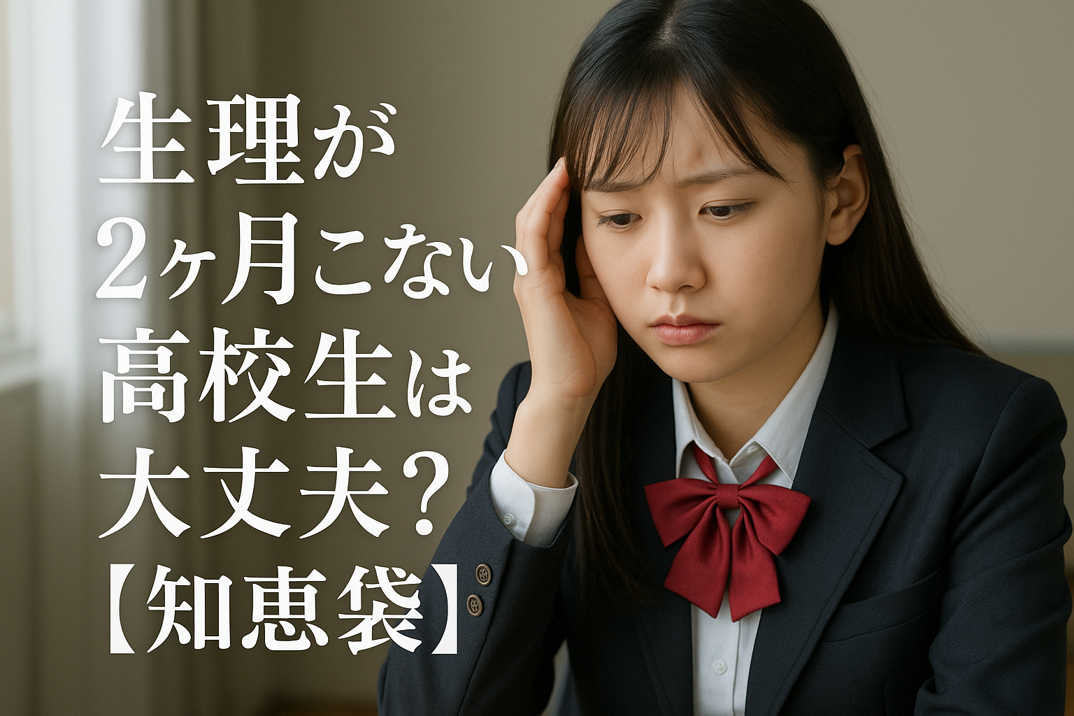 生理が2ヶ月こない高校生は大丈夫？【知恵袋】