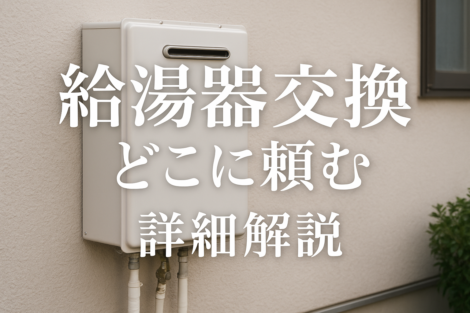 給湯器交換 どこに 頼む - 詳細解説