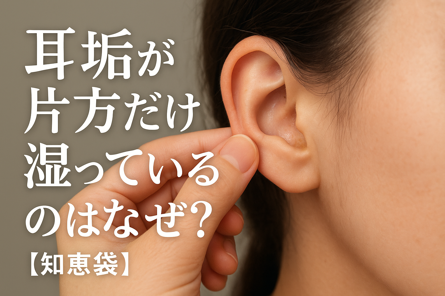 耳垢が片方だけ湿っているのはなぜ？【知恵袋】