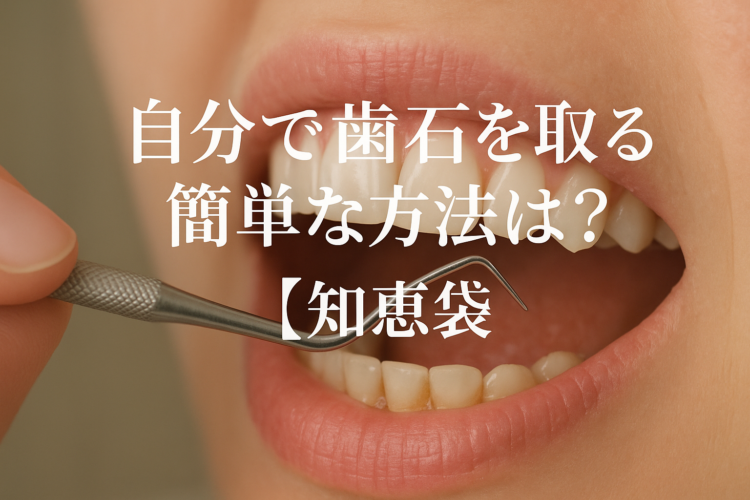 自分で歯石を取る簡単な方法は？【知恵袋】