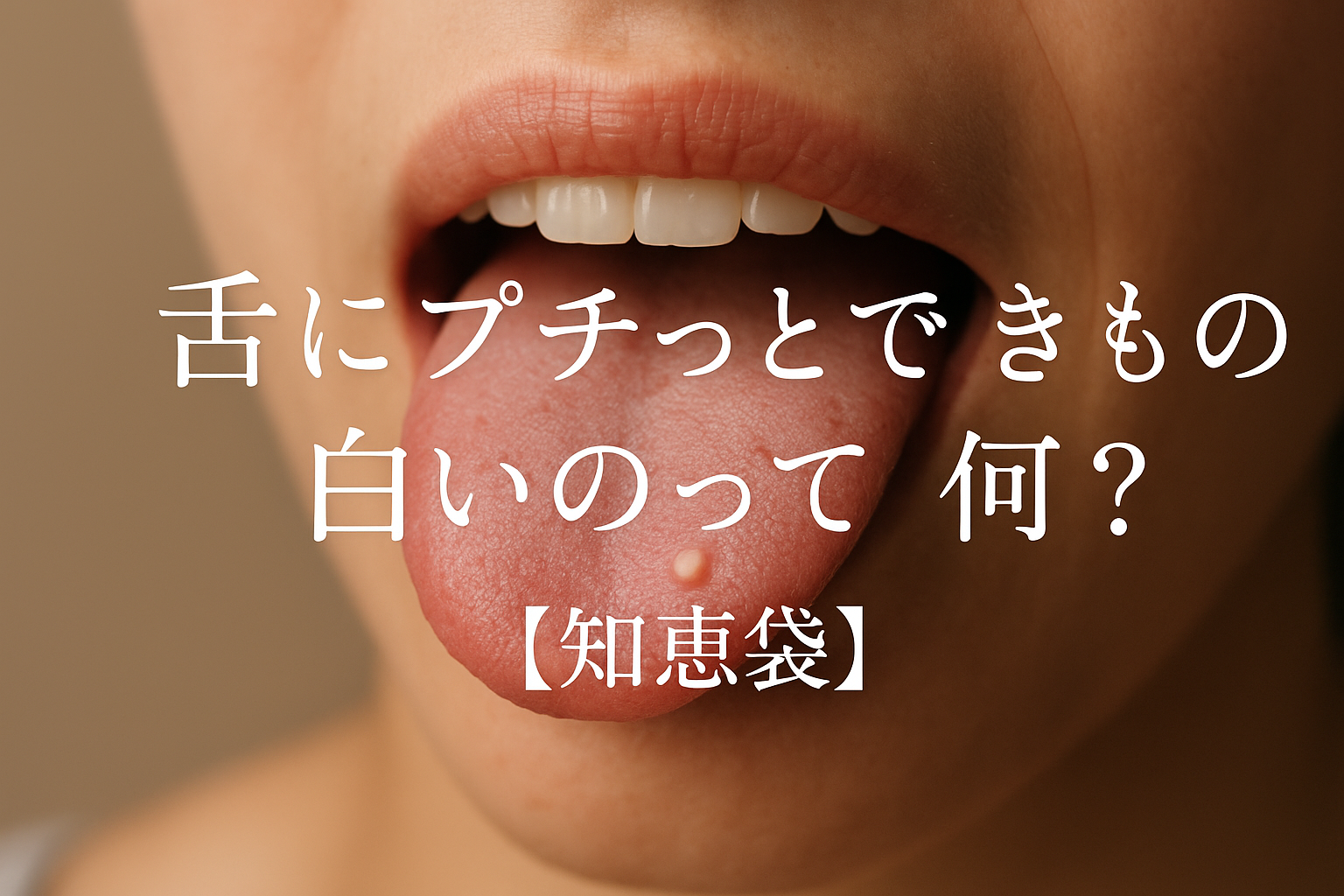 舌にプチっとできもの白いのって何？【知恵袋】