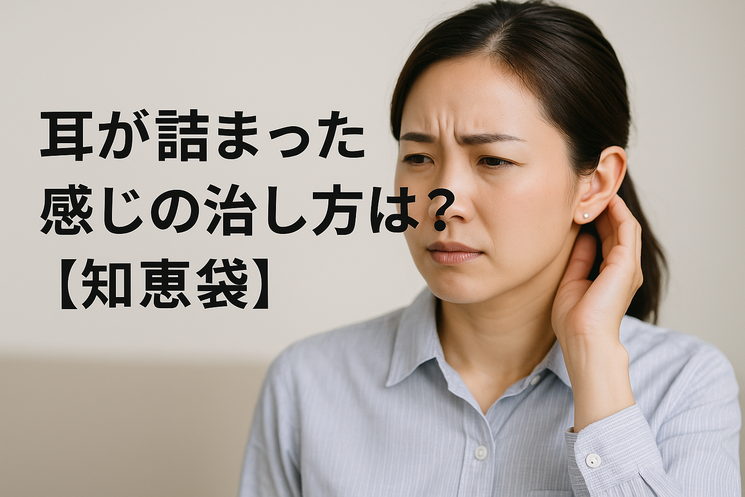 耳が詰まった感じの治し方は?【知恵袋】