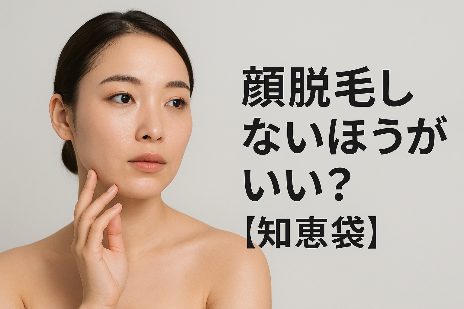 顔脱毛しないほうがいい?【知恵袋】
