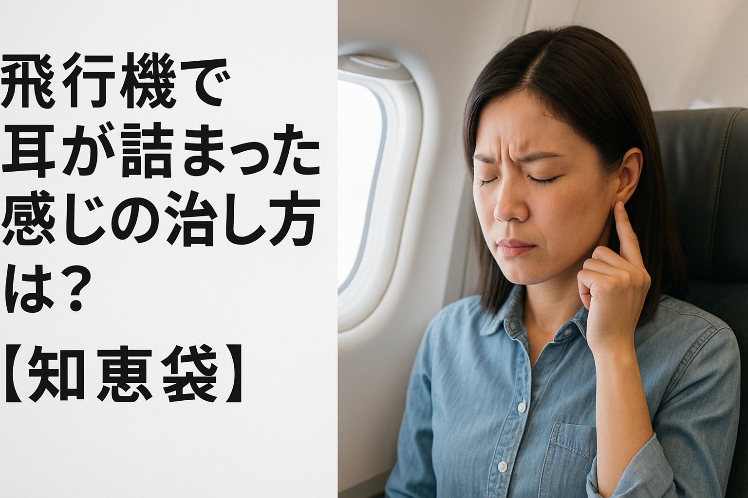 飛行機で耳が詰まった感じの治し方は?【知恵袋】