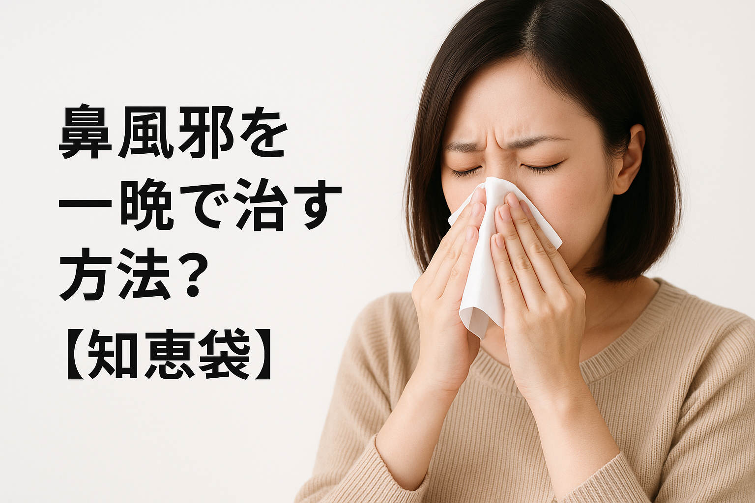 鼻風邪を一晩で治す方法?【知恵袋】