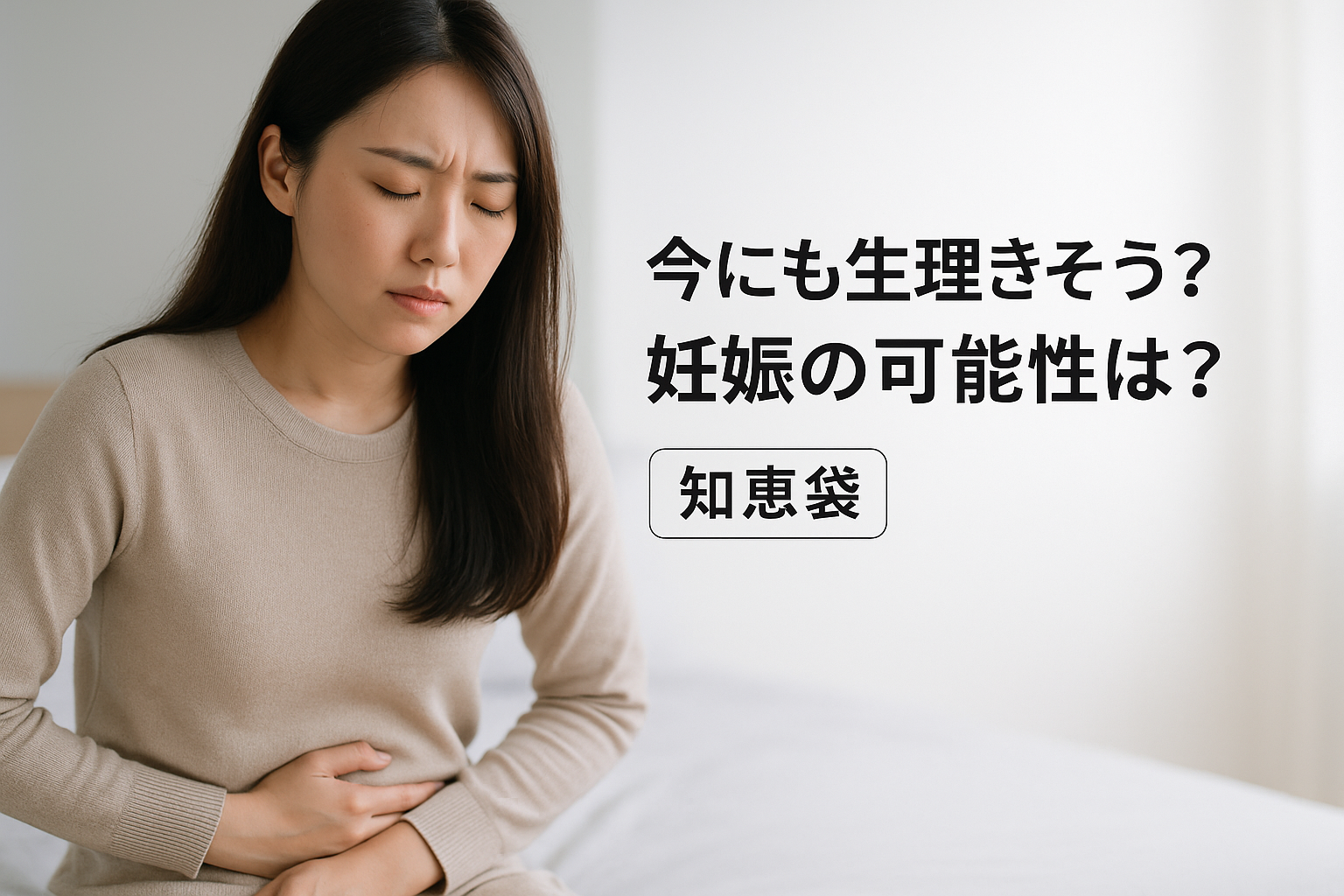 今にも生理きそう?妊娠の可能性は?【知恵袋】