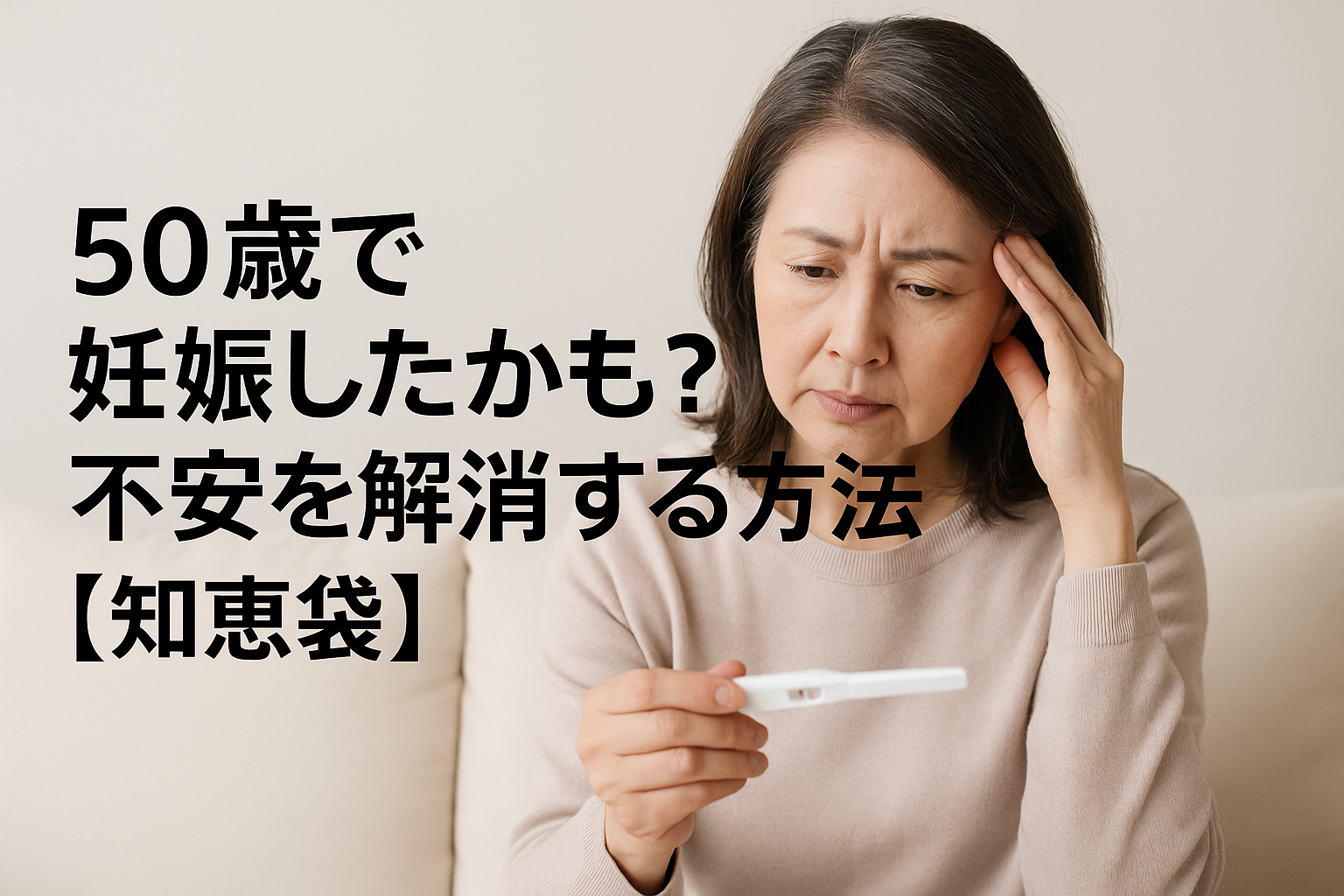 50歳で妊娠したかも?不安を解消する方法【知恵袋】