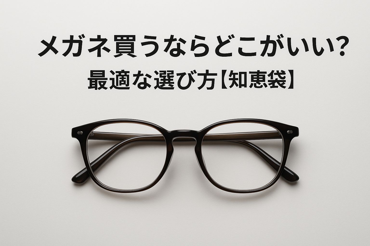 メガネ買うならどこがいい?最適な選び方【知恵袋】