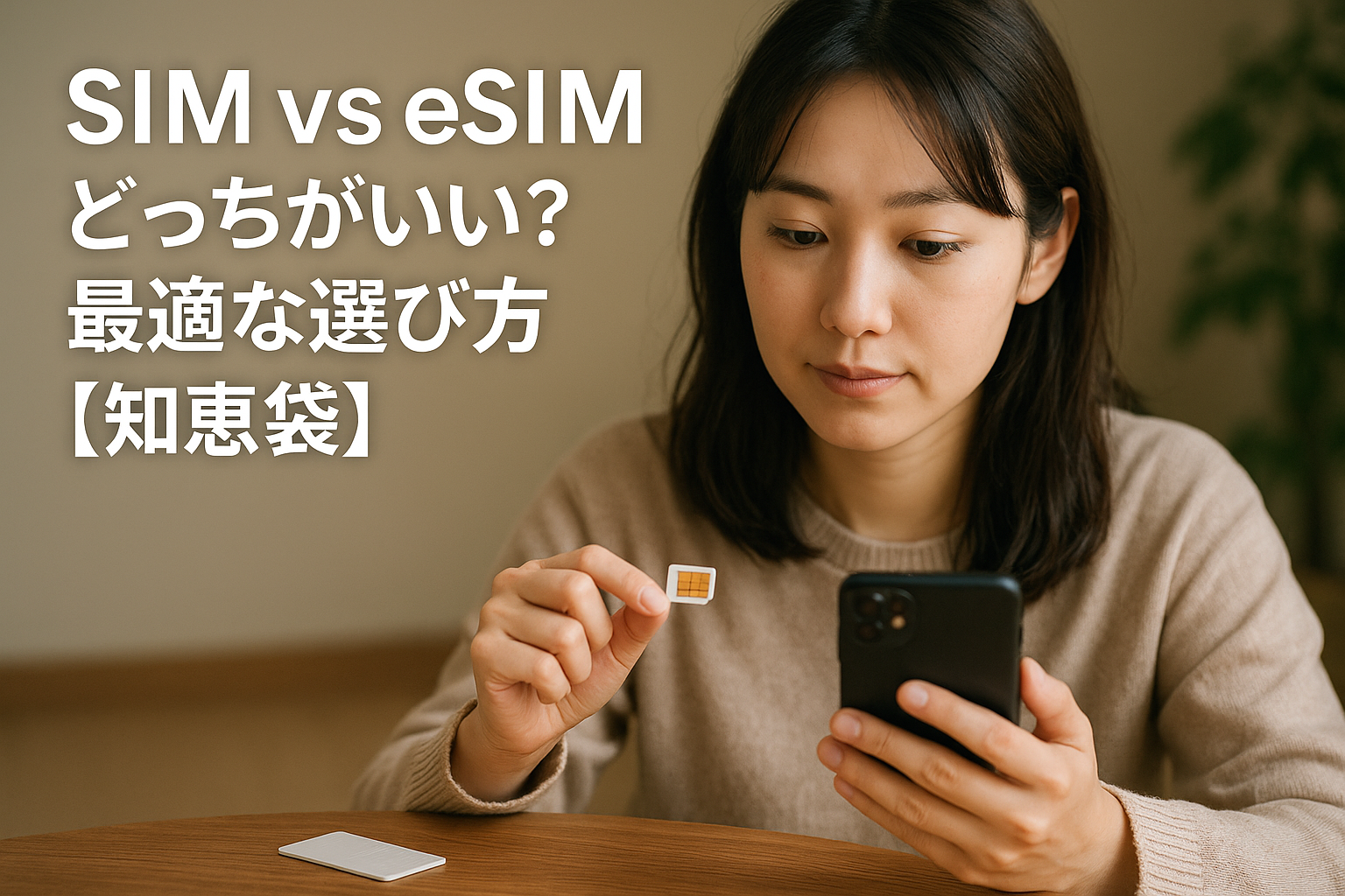 SIM vs eSIM どっちがいい？最適な選び方【知恵袋】