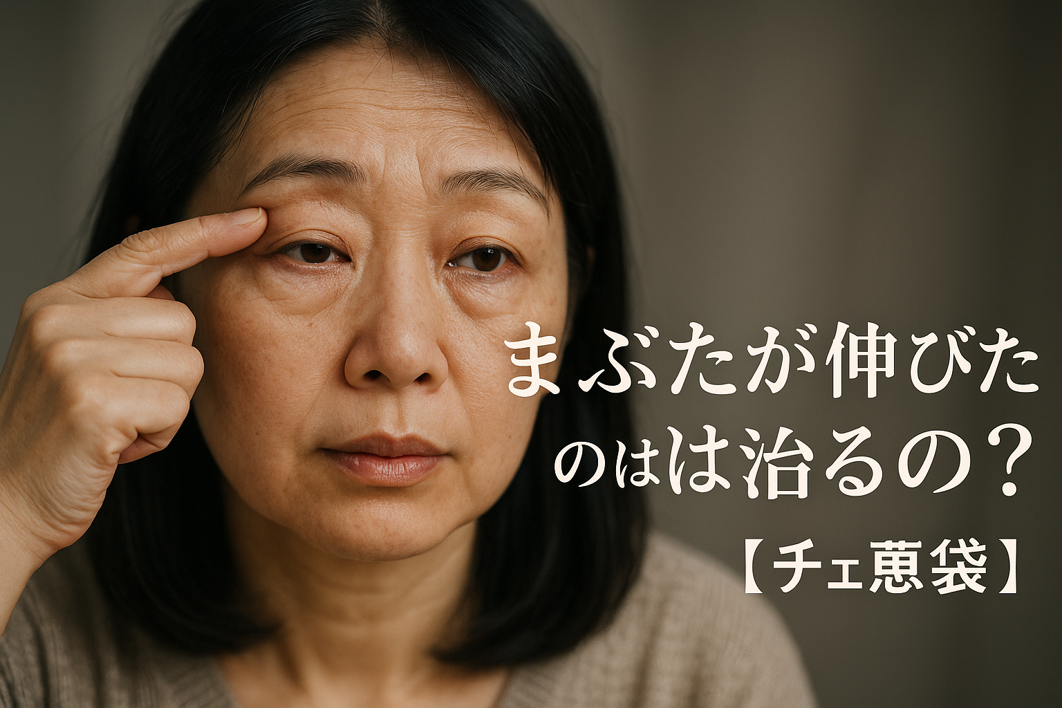 まぶたが伸びたのは治るの?【知恵袋】