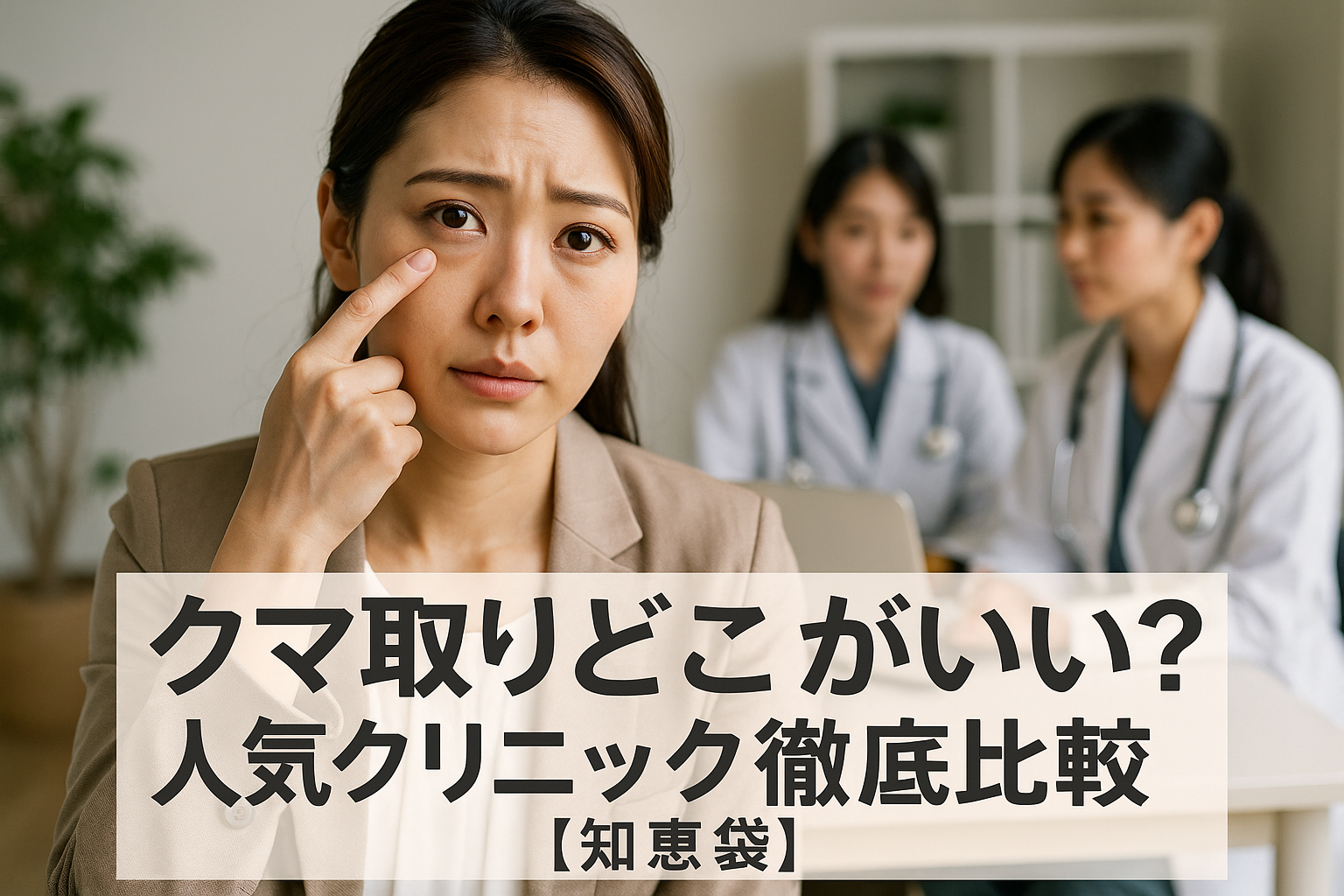 クマ取りどこがいい？人気クリニック徹底比較【知恵袋】