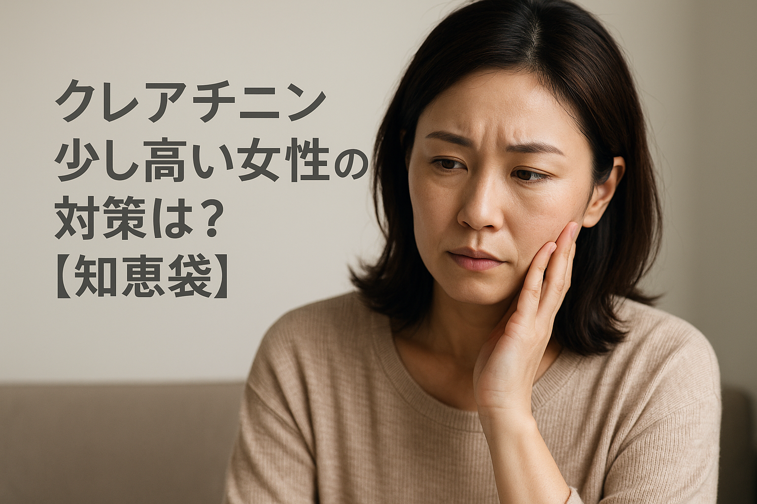 クレアチニン少し高い女性の対策は?【知恵袋】