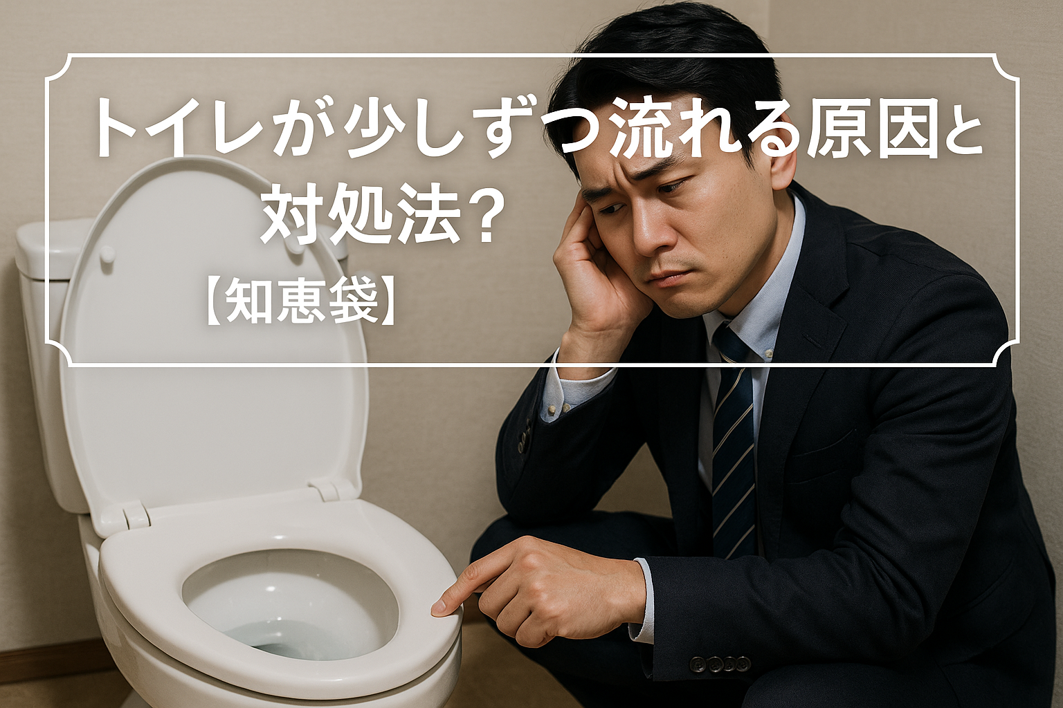 トイレが少しずつ流れる原因と対処法?【知恵袋】