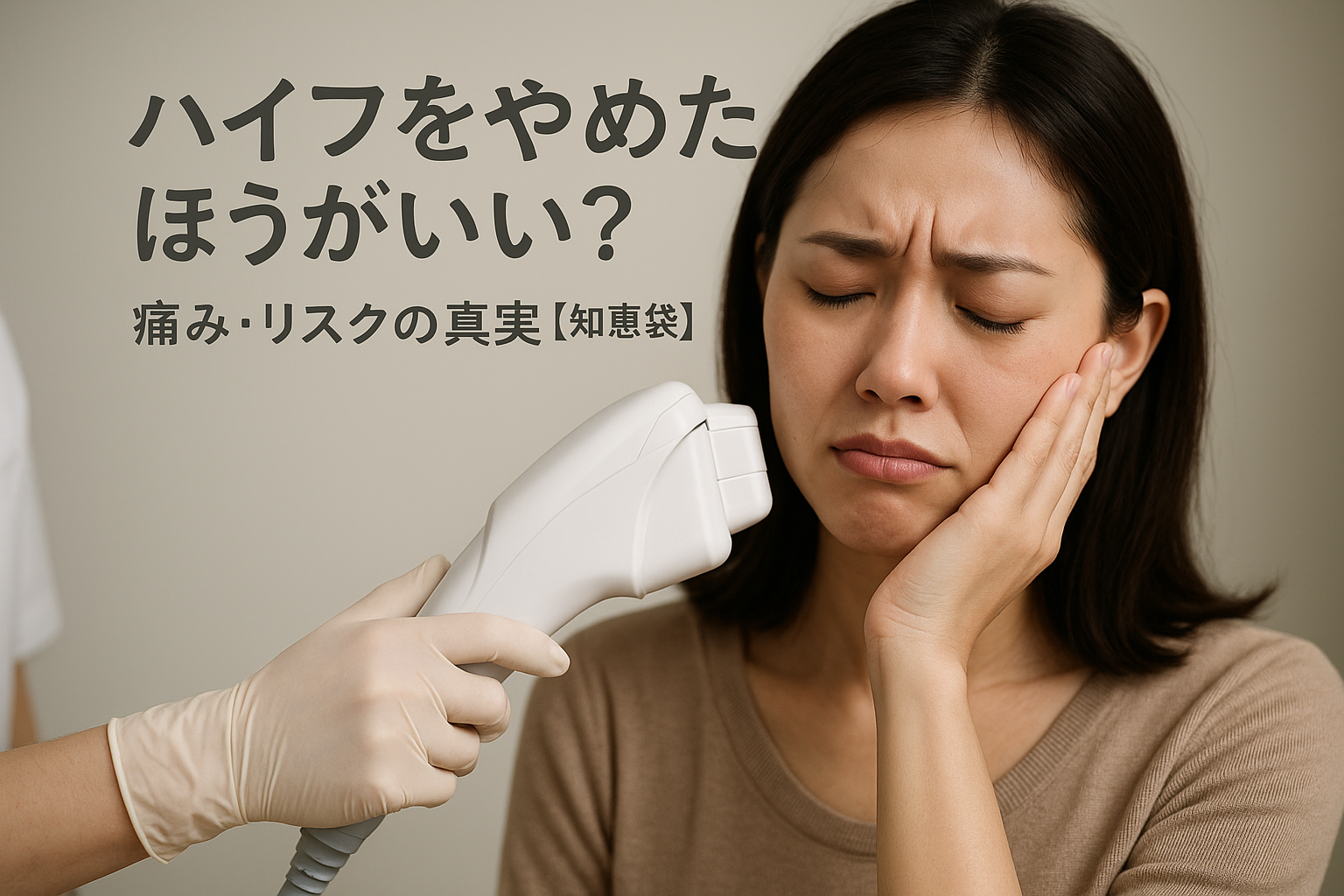 ハイフをやめたほうがいい？ 痛み・リスクの真実【知恵袋】